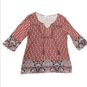 Orvis 3/4 sleeve top size medium